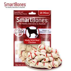 Smartbones Gà nhỏ xương 16 đếm rawhide miễn phí cho chó nhỏ nhai xay và làm sạch răng