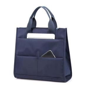 Nylon Business Tote Bag Multi Pocket A4 Document Work Bag for Laptop