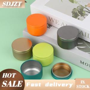 SDJZT 5.4Cm Xách Tay Màu Rắn Mini Hộp Thiếc Trà Kín Jar Đóng Gói Hộp Đồ Trang Sức Kẹo Lưu Trữ Nhỏ Có Thể Đồng Xu Bông Tai Tai Tai Nghe Quà Tặng Trường Hợp