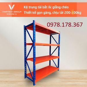 {HÀNG CAO CẤP} Kệ trung tải cao cấp - Dài 1.5m x Rộng 0.6m x Cao 2m x 4 tầng