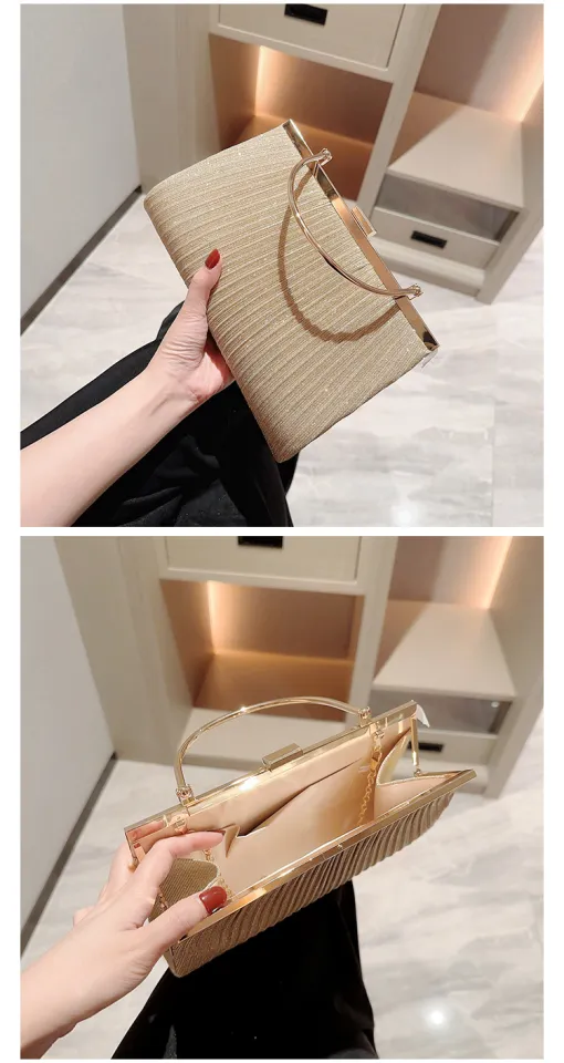 Gold dress bag best sale