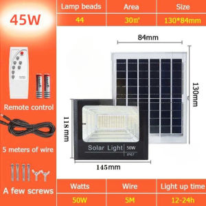 Lampu solar panel tahan 24 jam Lampu Taman outdoor 45w/75w/200w/500w lampu jalan led super terang