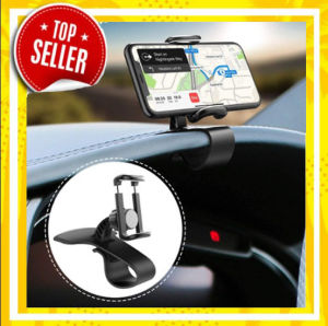 Holder Mobil Jepit HD-35 360° 3in1 Car Holder Penyangga HP GPS HD35