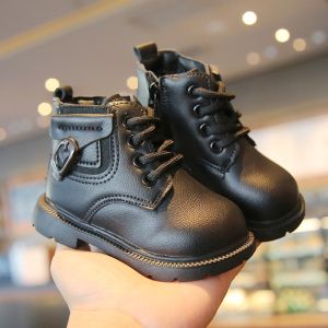 Giày Bốt Nhí Cho Bé Trai Bé Gái Giày Bốt Cao Cổ 2 Màu Sành Điệu Size 15-25 (M2268)