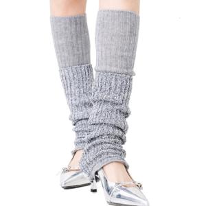 Womens cổ điển đan có gân căng dài bọc ấm chân bên khiêu vũ sequin lấp lánh chắp vá màu trơn tất kiểu ủng không che bàn chân chân Bìa