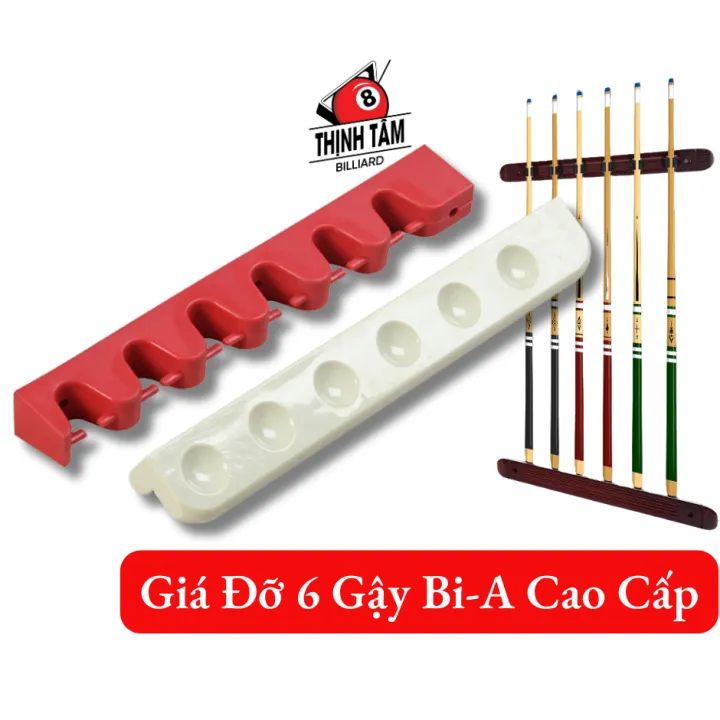 [THỊNH TÂM] Giá Đỡ Gậy Bida, Giá Treo Tường Gác Cơ Bi-A CLB