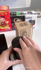 Cốc Gạt Tàn Đèn LED Có Nắp Cho Ô Tô Thùng rác mini cho xe hơi gạt tàn mini có đèn