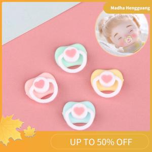 Madha 5Pcs Lovely Mini Doll Pacifier Play House Supplies Dummy Nipples For OB11 BJD Doll Baby Dolls Kids Toy Baby Pacifier Accessories