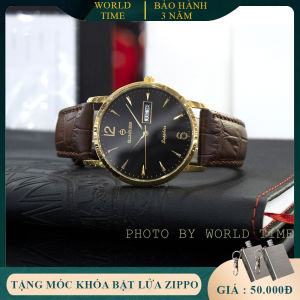 Đồng hồ nam dây da Sunrise DM778SWA full box mặt kính sapphire chống xước chống nước Bảo hành hãng 03 năm