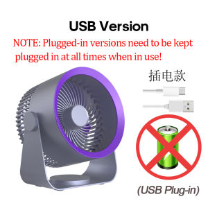 Wireless USB Rechargeable Air Circulator Fan Ultra-silent Desktop Ventilator Ceiling Fan Desk Fan for Bathroom Office Powerful Airflow