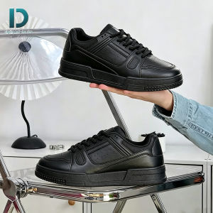 Classic White Streetwear Sneakers Low-Cut White Basketball Sneakers Breathable All-White Sports Shoes Mens Casual Sneakers black school shoes