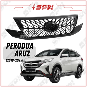 Perodua Aruz (2019-2025) LEXUS-Design Front Grill Logo ABS Sport Grilles Grille Air Flow Exterior Garnish Accessories 2019 2020 2021 2022 2023 2024 2025