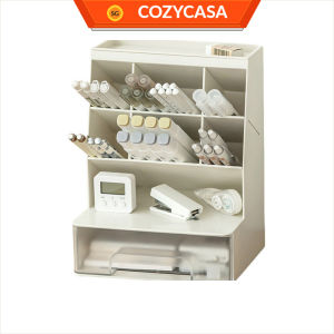 【COZYCASA】Slanted Pen Holder / Cosmetics Lipstick Holder/ Office Supplies Organizer /Large Capacity Storage Box