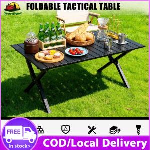 【Clearance Sale】 Aluminum Alloy Folding Table Roll-Up Portable Picnic Table Backpacking Table for Outdoor Camping Picnic