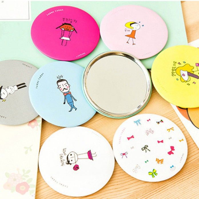 Gương Trang Điểm Mini Bỏ Túi Tiện Dụng - Gương Cầm Tay Hàn Quốc Dễ Thương |  Lazada.vn