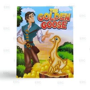 The Golden Goose Story Coloring Book Big: 12Page Kids Character Drawing Crayon Paper Children School
