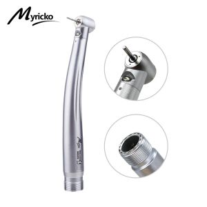 Dental Rotation LED Handpiece Integrate E-generator High Speed Ceramic Bearing Standard Head Push Button 3 Water Spray Turbine