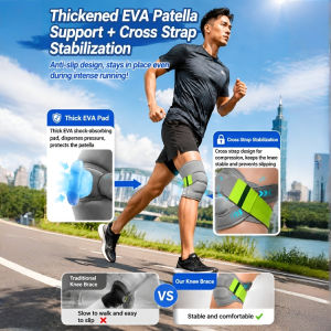 Meniscus Patella Injury Protection Knee Brace Adjustable Knee Support Stabilizers and Patella Gel for Knee Pain Meniscus Tear