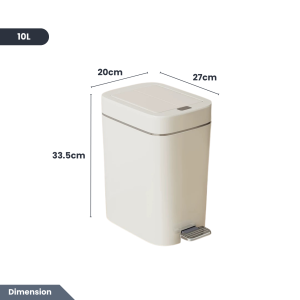 Easyhome.sg [2025 New Design] Premium Soft Closing Trash Bin /Two Lid Modes /Sleek Look