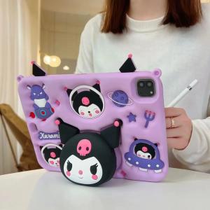 Kuromi Kids Stand Cover Case for Samsung Galaxy Tab A9 8.7" X110 Tab A9Plus X216 Tab A8 a7 Lite T220 Shockproof Cover Funda