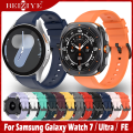 For Samsung Galaxy watch Ultra 47mm Watch 7 6 5 40mm 44mm Watch 6 classic 43mm 47mm สาย Watch FE watch 5 pro 45mm สาย Soft สายนาฬิกา Smart Watch band Sport สายนาฬิกาข้อมือสำหรับ watch7 watch6 สาย. 