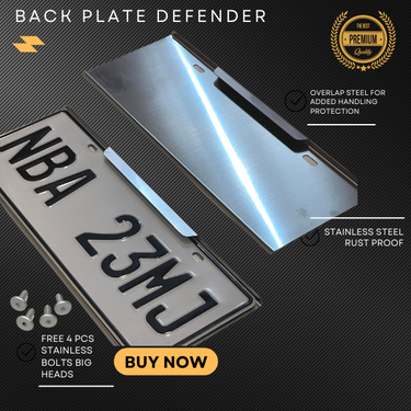 Car plate shop cover lazada