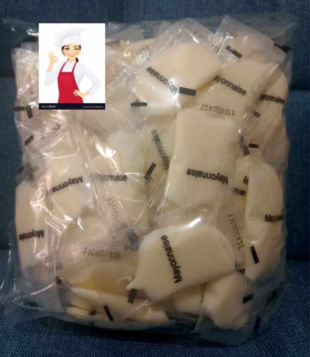 100% Mayonnaise sachets (10 grams X 100 pieces) FAST DELIVERY | Lazada PH