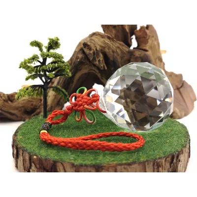 已开光 招财 Faceted Feng Shui Crystal Ball - Feng Shui Store - Feng Shui Mall - Sun Ray Light Catcher