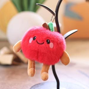 YAFEN 1 Piece Banana Mango Plush Doll Smiling Face Fruit Series Bag Pendant Keychain Interactive Toy DIY Decoration Birthday Gift