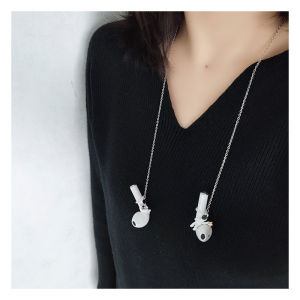 Airpods Anti-Lost Earphone Chain Wireless Bluetooth Headset Accessories Anti-Drop Earphone Necklace Strap for Apple Airpods Pro/Huawei Freebuds Pro/Xiaomi Air2 Se Universal Astronaut Daisy Flower Simple Necklace Glasses Chain