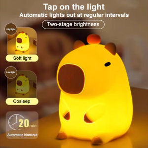 【Local Delivery】Capybara Lamp Rechargeable Dimming Water Guinea Pig Pat Light Capybara Lamp For Living Room Decor