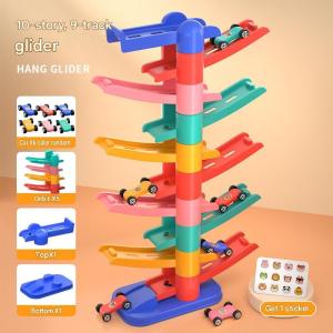 Childrens Assembled Glider Multi-Level Track Toy/Gift/Track Gliding Inertial Car