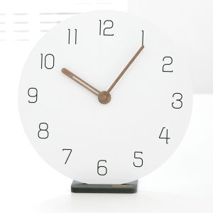 Minimalism Nordic Series Wall Clock 12 inci Silent Creative pusingan meja jam mudah pejabat rumah moden ruang tamu hiasan bisu 29.5x29.5cm
