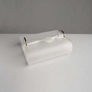 Sacesr Acrylic Tissue Luxury Tissue Boxes Modern Aesthetic Living Room Napkin Case Simple Elegant Napkin Cases Table Decoration R7Q2P