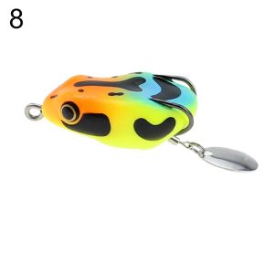 WAPKTY Artificial Fishing Tackle Double Hooks Floating Topwater Bass Lures Fishing Lures Swimbaits Frog Lure Thunder Frog