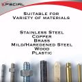 Deburring External Chamfer Tool, with Tungsten Carbide Blade, Deburring Chamfering Drill Bit, Remove Burr Tools Quick Release Hex Shank. Improved Durability and Sharpness. Fits 1/8" to 3/4".. 