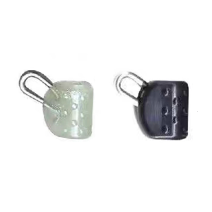 15 cái nhựa ABO Float kết nối chì lưới câu cá Kẹp tóc mái rõ ràng Snap trọng lượng câu cá trượt dụng cụ câu cá lâu dài