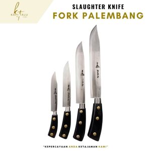 [Original] Pisau Sembelih/Pisau Seset Daging Cap Garpu Palembang Asli