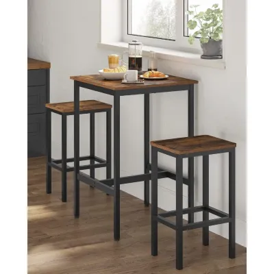 ALIVIA 1 table and 2chairs set A minimalist Dining Table set Bar Table Set Multifunctional Table