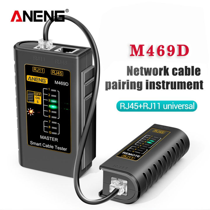 Alat Tester Kabel Jaringan Internet Telepon Network RJ45 RJ11 - M469D ...