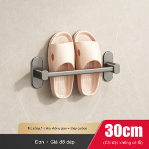 Giá treo dép giá treo khăn nhà tắm dán tường tiện lợi nhôm phun sơn tĩnh điện  Không cần đục lỗ kích cỡ đa dạng BEAU4