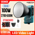 SIDANDE Q100 Lite 100W 2700~6500K Bi-color LED Video Light Wireless APP Control For Studio Video Outdoor Live Vlog Photography【Photolex】. 