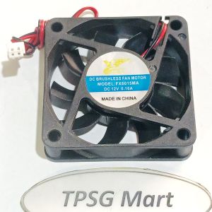 Quạt 6Cm dày 1.5Cm Điện áp DC 12V Loại 2 dây đầu nguồn 2 Pin (4.0mm x 5.5mm)