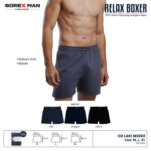 SOREX MAN CD 3202 RELAX BOXER CLASSIC EDITION - CELANA DALAM PRIA