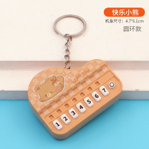 Creative Mini Piano Keychain Illuminates Palm Music Toy Bag Pendant Keychain
