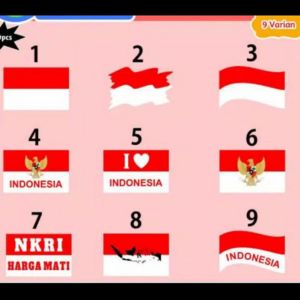 STICKER PIPI MERAH PUTIH BUAT AGUSTUS