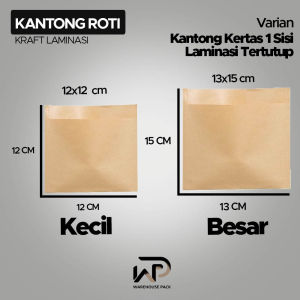 (10 Pcs) Kantong Kertas Lembar Anti Minyak | Kertas Roti Kue Burger Gorengan Sandwich | Kertas Kotak Donat Laminasi Food Grade