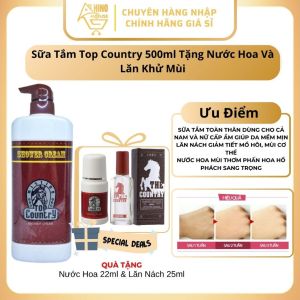 Sữa Tắm Ngựa Top Country 500ml Tặng Lăn Nách 25ml Và Nước Hoa 22ml Thái Lan Giá Tốt - Hinohouse