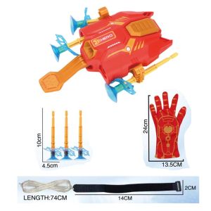 Cosplay Super Hero Iron Man Hulk Spider-Man Red Ray Aiming Glove Launcher Mask Spider Web Gloves Toys For Boy Gift