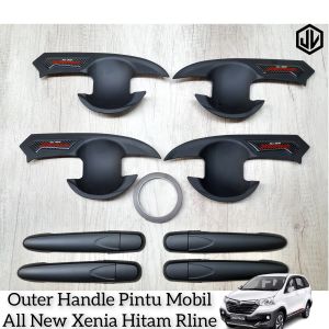 Outer Cover Handle Pegangan Pintu Mobil Daihatsu All New Xenia 2012 - 2021 Hitam Rline